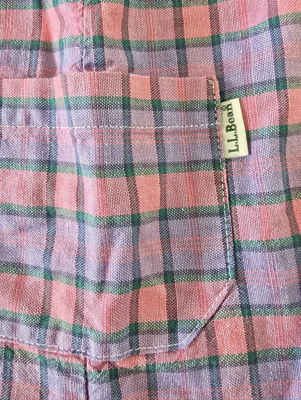 Vintage L.L.Bean Baby Plaid Shortalls